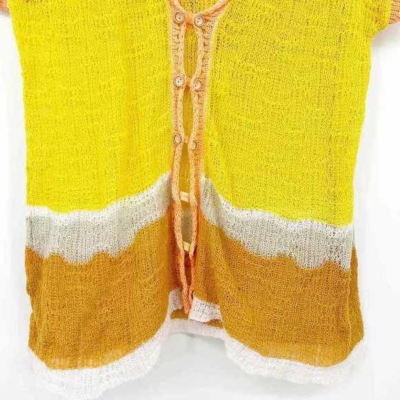 Moth Anthropologie Women's Size Small Knit Hooded Cardigan Sweater - Picture 3 of 6